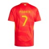 Original Trikotsatz Spanien Alvaro Morata 7 Heimtrikot EURO 2024 Für Kinder